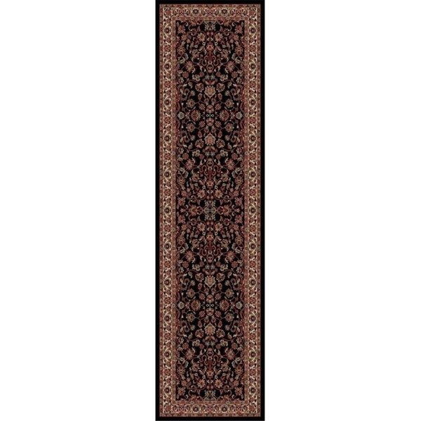 Concord Global 9 ft. 3 in. x 12 ft. 10 in. Persian Classics Kashan - Black 20238